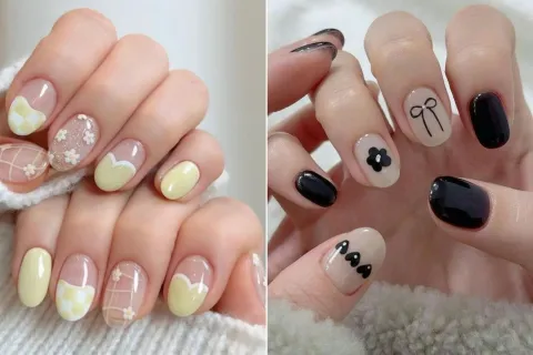 Korean nail art: 5 diseños de uñas coreanas que son tendencia El nail art coreano es sutil y cute, con muchos dibujitos y base transparente.