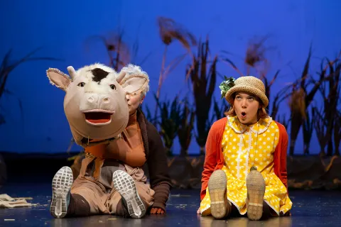10 obras de teatro para disfrutar en familia en vacaciones de invierno Una escena de Ana y Wiwi.