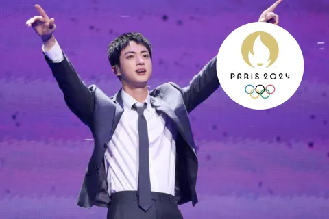 Jin de BTS llevará la antorcha olímpica en los Juegos Olímpicos de París Jin de BTS en Festa 2024.