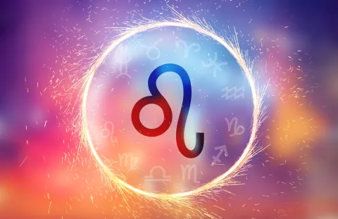 Temporada de Leo 2024: este es el impacto de su energía astral para cada signo La rueda zodiacal, con el símbolo de Leo en el centro.