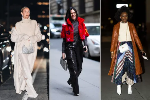 Guía de estilo: inspirate con estos looks de noche del street style para estar canchera y abrigada looks de noche street style