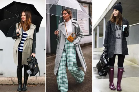 Guía de estilo: estos son 10 looks del street style para un día de lluvia como el de hoy 3 looks de street style para un día de lluvia.