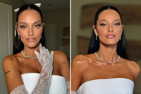 Nude glam: así es el maquillaje que Oriana Sabatini eligió para su casamiento Oriana Sabatini
