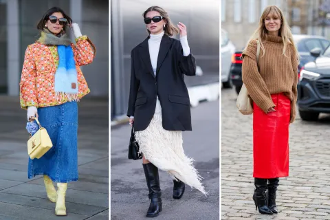 Looks de street style: cómo combinar faldas y botas altas para crear los mejores outfits looks de street style