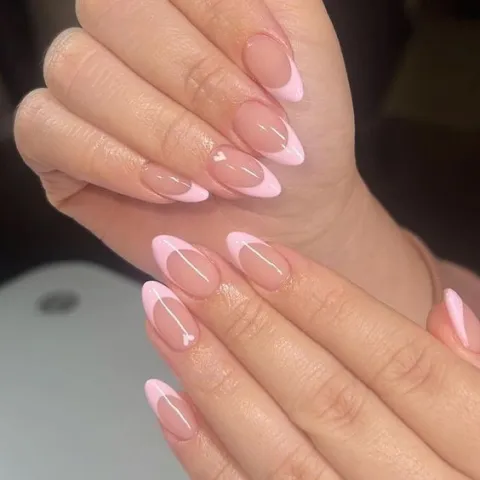 Los 20 diseños de uñas más lindos de Pinterest para tu próxima manicura francesitas rosas