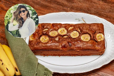 Budín de banana: la receta fácil y saludable de Juliana Awada Budín de banana de Juliana Awada.