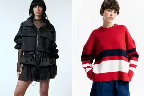Liquidaciones de invierno: 5 marcas que hacen unos "garage sale" imperdibles Dos modelos usando ropa de marcas argentinas.