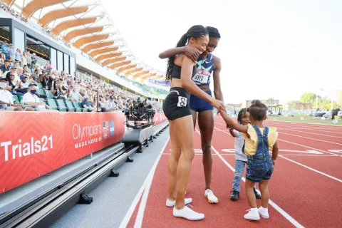 Juegos Olímpicos históricos: por primera vez existe una nursery para los hijos de atletas Allyson Felix fue una de las promotoras de la primera guardería para niños en la Villa Olímpica