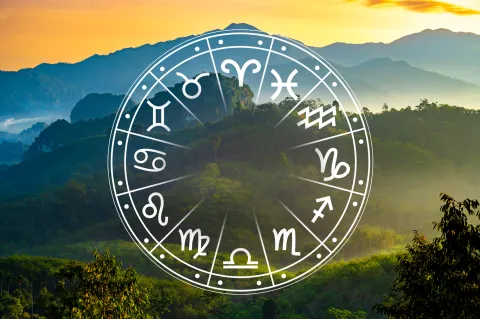 Horóscopo semanal por signo ascendente: las predicciones del 12 al 18 de agosto La rueda zodiacal, con los símbolos de los 12 signos astrales.