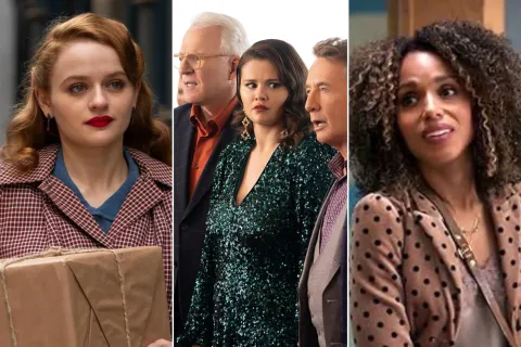 Las mejores 7 películas y series de Disney+ para ver este fin de semana Fotogramas de Only Murders in the Building, Unprisoned y We were the lucky ones.