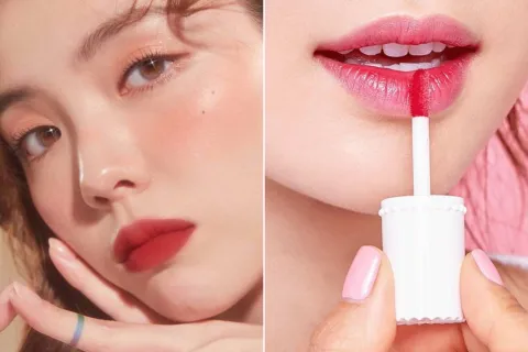 Así son las tintas de labios que son tendencia y arrasan en TikTok: qué son y cómo usarlas Dos fotos de mujeres usando tintas de labios.