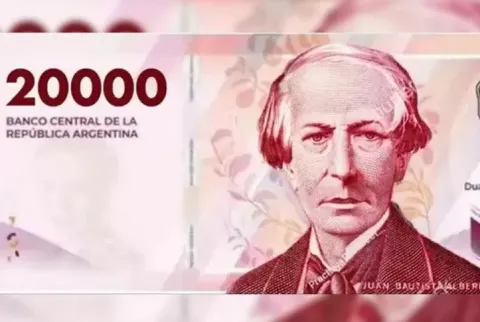 Comenzó a circular el nuevo billete de $ 20.000 Billete de 20 mil pesos