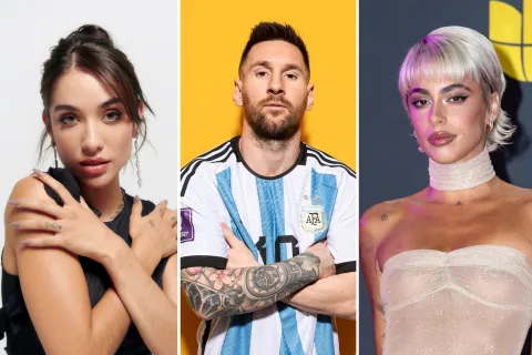 Las 500 personalidades más influyentes de Latam: ¿qué argentinos aparecen en la lista? Armado con fotos de María Becerra, Messi y Tini.