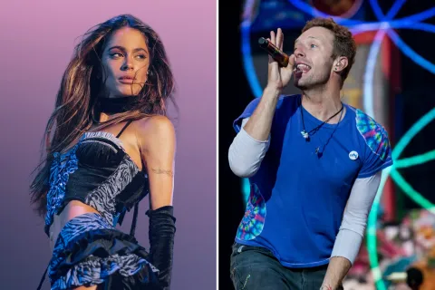 La insólita anécdota de Tini Stoessel sobre la colaboración con Chris Martin de Coldplay Foto de Tini Stoessel y Chris Martin.