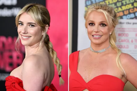 Foto de Emma Roberts y Britney Spears.
