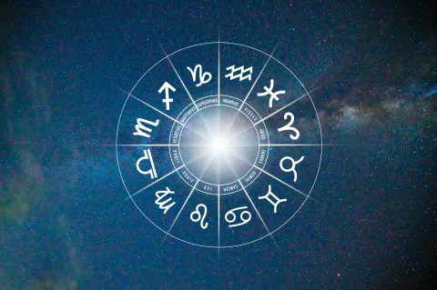 Horóscopo de hoy, 23 de septiembre de 2024: las predicciones para la salud, el amor y el dinero La rueda zodiacal, con los símbolos de los 12 signos astrales.
