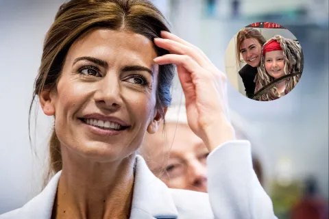 Quién es Silver, el niño que terminó la quimioterapia por el que reza Juliana Awada Armado de fotos de Juliana Awada y su ahijado Silver.