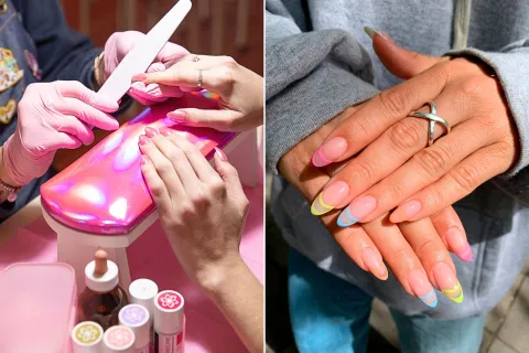 Nail Art: cuáles son los mejores lugares para hacerte los diseños más trendy en tus uñas Una mujer haciéndose las uñas