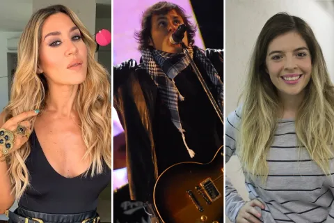 La reacción de los famosos al regreso de Los Piojos: qué dijeron en las redes Montaje con fotos de Los Piojos, Jimena Barón y Dalma Maradona.
