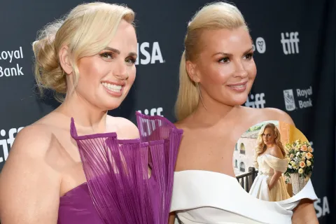 Rebel Wilson se casó con Ramona Agruma: imágenes de la boda íntima en Italia Foto de Rebel Wilson con Ramona Agruma.