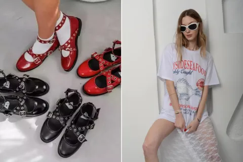 5 básicos de primavera que podés comprar en Avellaneda a muy buen precio Dos fotos de ropa de primavera de Avellaneda.