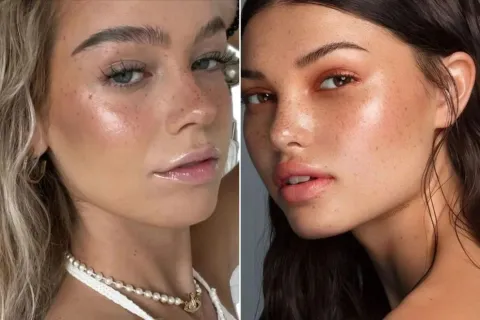 Qué es el nanoblading y por qué es la nueva técnica preferida para las cejas Dos mujeres mostrando su makeup