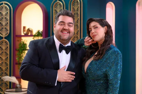 Netflix confirmó fecha de estreno de Love Is Blind: Argentina, con Wanda Nara y Darío Barassi Foto de Wanda Nara y Darío Barassi en Love is Blind: Argentina.