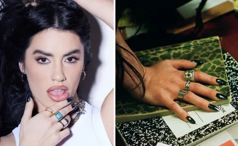 Paso a paso: cómo hacer las uñas que usó Lali en "Fanático" y son tendencia Lali espósito usó unas uñas negras con brillo en su video