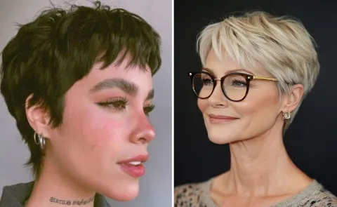 Qué es el 'Whisper Pixie', el corte de pelo que será furor y es ideal para el verano Dos mujeres con pelo corto