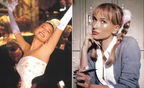 Los mejores disfraces de las celebridades para que te inspires en Halloween Hailey Bieber disfrazada para Halloween