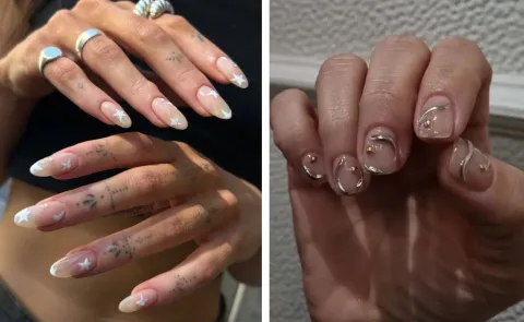 7 tendencias de nail art que van a ser furor este verano nail art- uñas con estrellas y relieve