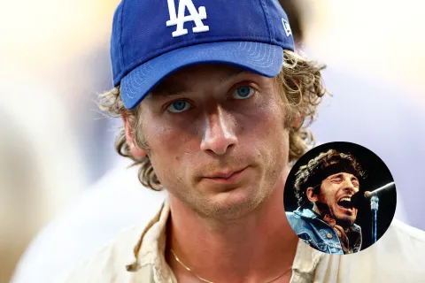 Jeremy Allen White es Bruce Springsteen en Deliver Me From Nowhere: primera imagen de la biopic Foto de Jeremy Allen White y Bruce Springsteen.