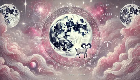 Luna llena en Aries del 17 de octubre de 2024: estos son los 4 signos más afectados Luna llena y el símbolo de Aries.
