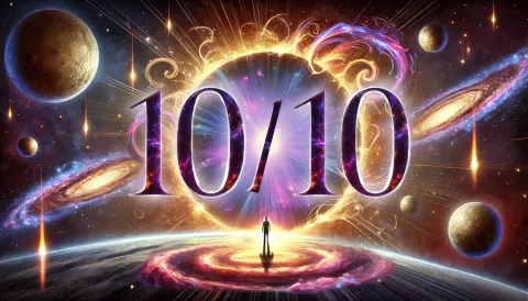 Portal 10/10: qué significa y algunos rituales simples para aprovechar su energía imagen galáctica de una persona entrando a un portal con los números 10/10 haciendo referencia al 10 de octubre