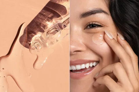 Guía beauty: qué sérum comprar según lo que quieras tratar en tu piel Dos fotos de sérums para el rostro.