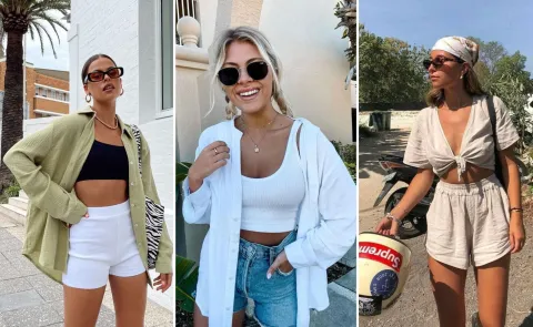 Adiós a los tops cortos: esta es la prenda que vas a querer usar esta temporada mujeres usando tops