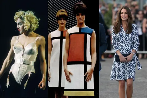 Día Mundial del Vestido: los vestidos más icónicos de la historia de la moda Los vestidos más icónicos de la historia de la moda: Madonna y su corset, el vestido Mondrian y el wrap dress.
