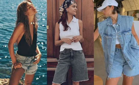 Bermudas de jean: 5 lugares donde podés conseguir la prenda de la temporada Tres mujeres usando bermudas de jean
