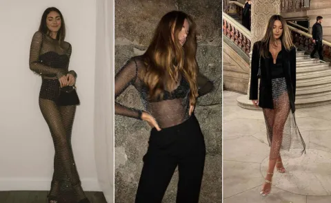 Prendas con transparencias: la tendencia ideal para las noches de verano Transparencias noche de verano