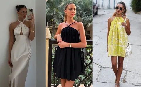 Halter dress: el vestido cómodo y clásico que es ideal para los eventos de fin de año Vestidos cuello halter