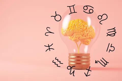 Estos son los signos del zodíaco más inteligentes, según la astrología: ¿está el tuyo? Una lamparita con un cerebro adentro.