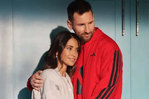 Antonela Roccuzzo homenajeó a Messi con una tierna foto en un día especial: "Mi campeón" Foto de Antonela Roccuzzo y Lionel Messi.