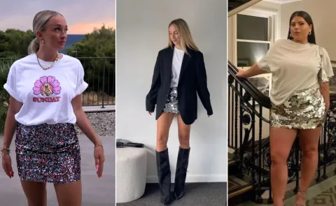 Pollera con brillos: cómo incorporar a tus looks la prenda de la temporada Pollera con brillos para las fiestas