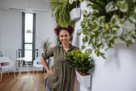 5 trucos claves para pasillos estrechos y algunos errores frecuentes Las plantas funcionan muy bien en pasillos estrechos aportando frescura y vida.