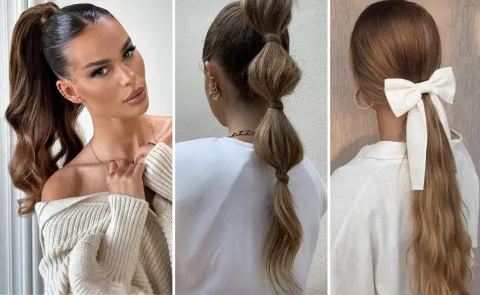 Fáciles, rápidos y elegantes: 5 peinados ideales para hacerte en Año Nuevo tres mujeres con peinados súper elegantes