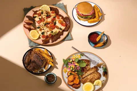 Desde hamburguesa hasta choripan plant-based: las mejores recetas para una parrillada vegana 4 platos de parrilla vegana