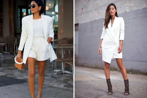 10 looks total white en tendencia para deslumbrar este Año Nuevo El look total white es ideal para celebrar año nuevo