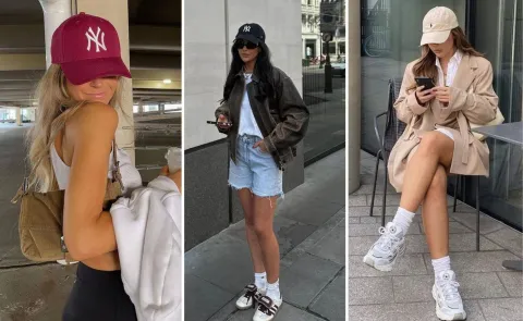 Las gorras clásicas no van más: así son los accesorios tendencia ideales para la playa Tres mujeres usando gorra