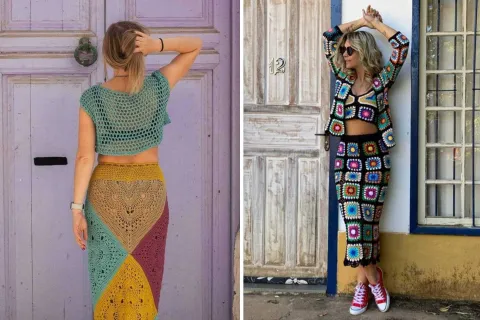 Alerta tendencia verano 2025: la maxifalda de crochet es la prenda ideal para la playa Las maxifaldas a crochet son la nueva tendencia del 2025