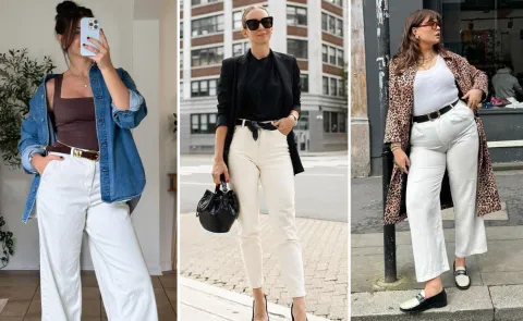 Decile chau a los cinturones clásicos: los modelos que serán tendencia este 2025 Tres mujeres usando en sus looks cinturones